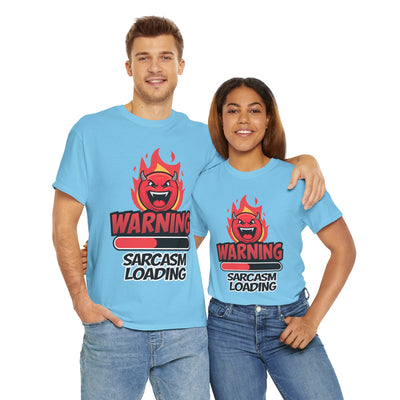Funny Sarcastic Warning Tee - Unisex Heavy Cotton T-Shirt