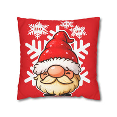Festive Santa Pillowcase, Christmas Decor, Holiday Accent, Cozy Home, Gift Idea, Seasonal Pillow, Cushion Cover