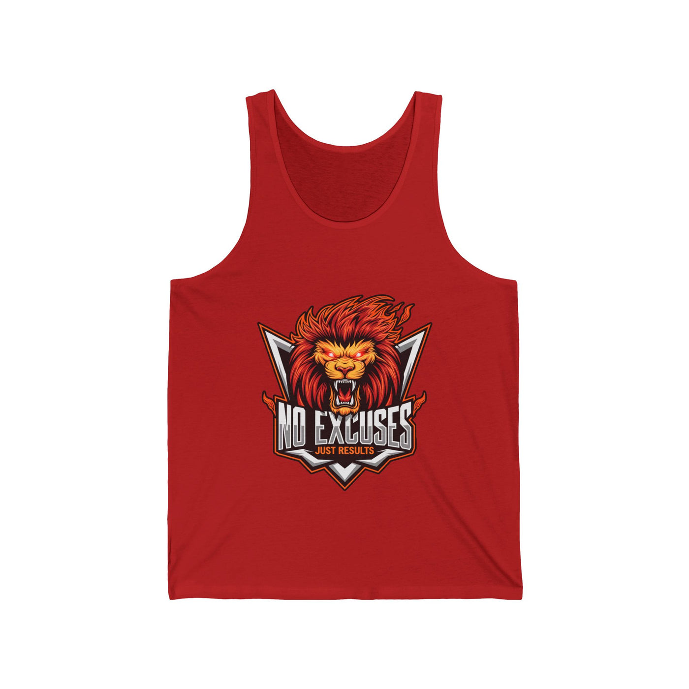 No Excuses Unisex Jersey Tank - Motivational Fitness Apparel