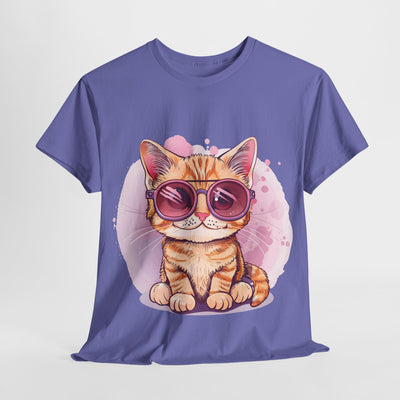 Cute Cat T-shirt, Cat with a Sunglasses Shirt