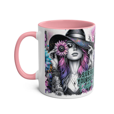Surround Yourself - Two-Tone Afirmation Mugs