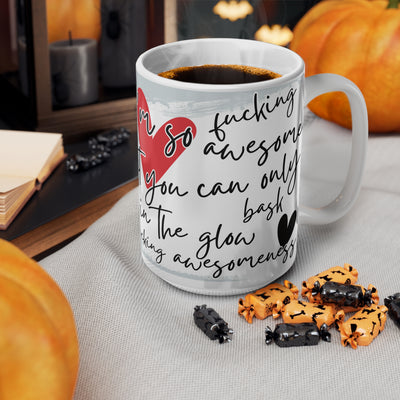 Funky Illustrated Coffee Cup - "I’m so glad that you can be yourself"