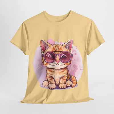 Cute Cat T-shirt, Cat with a Sunglasses Shirt