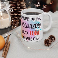 Skarbie Ty mój - Biały Kubek Ceramiczny / Dwa Rozmiary