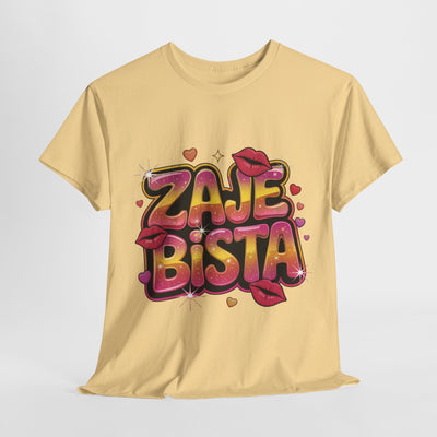 Zabawna koszulkaz  bawełny - koszulka z grafiką „Zajebista”