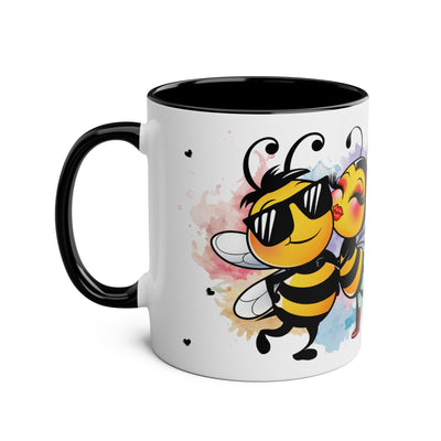 Najlpesze na stres...Kubek Dwukolorowy, Couple Coffee Mug - Two-Tone 11oz