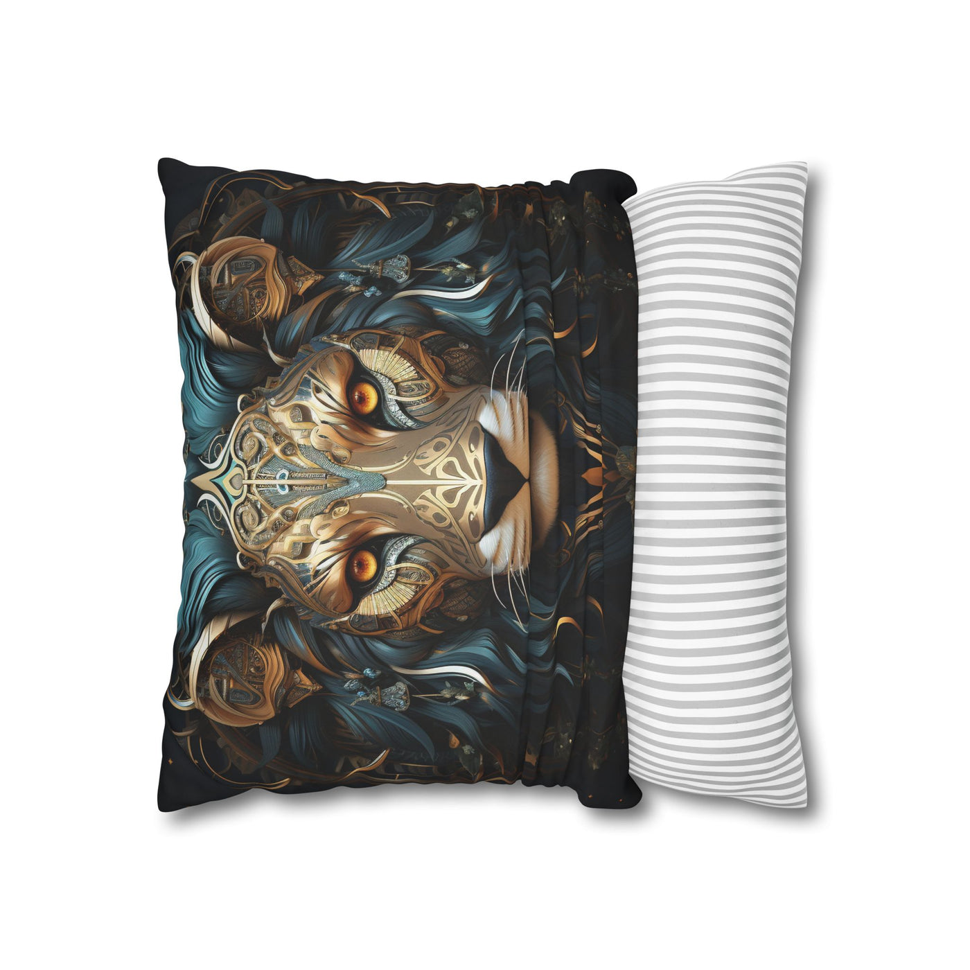 Majestic Leo Zodiac Decorative Pillowcase - Boho Style Cushion Cover
