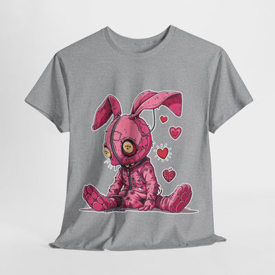 Pink Bunny with Chains Unisex Heavy Cotton Tee