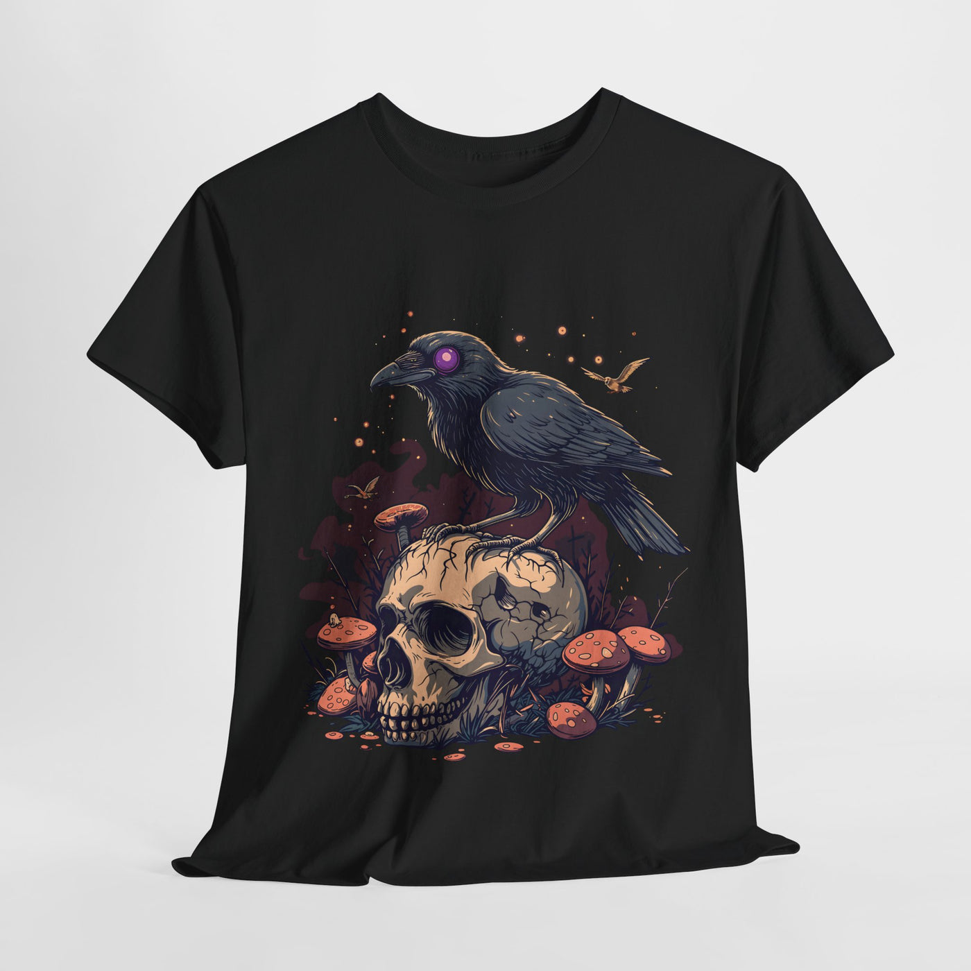 Raven on the Skull Horror T-shirt