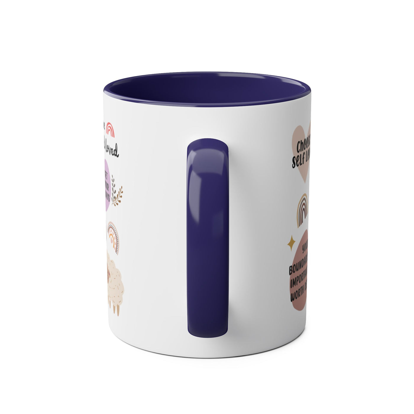 Self-Love Inspirational Coffee Mug – Two-Tone 11oz