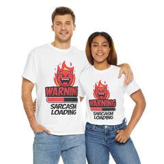 Funny Sarcastic Warning Tee - Unisex Heavy Cotton T-Shirt