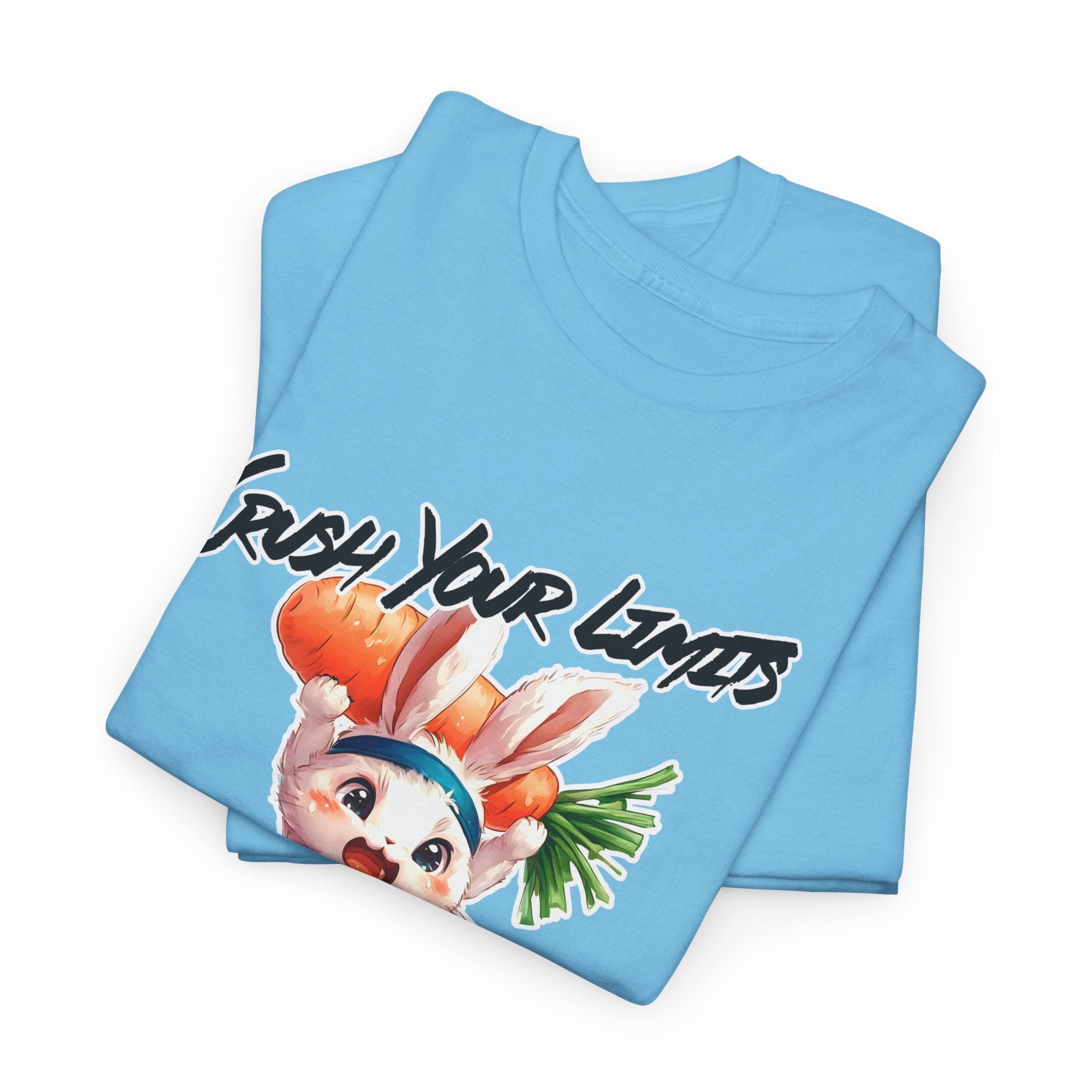 Motivational Unisex Heavy Cotton Tee - 'Crush Your Limits'