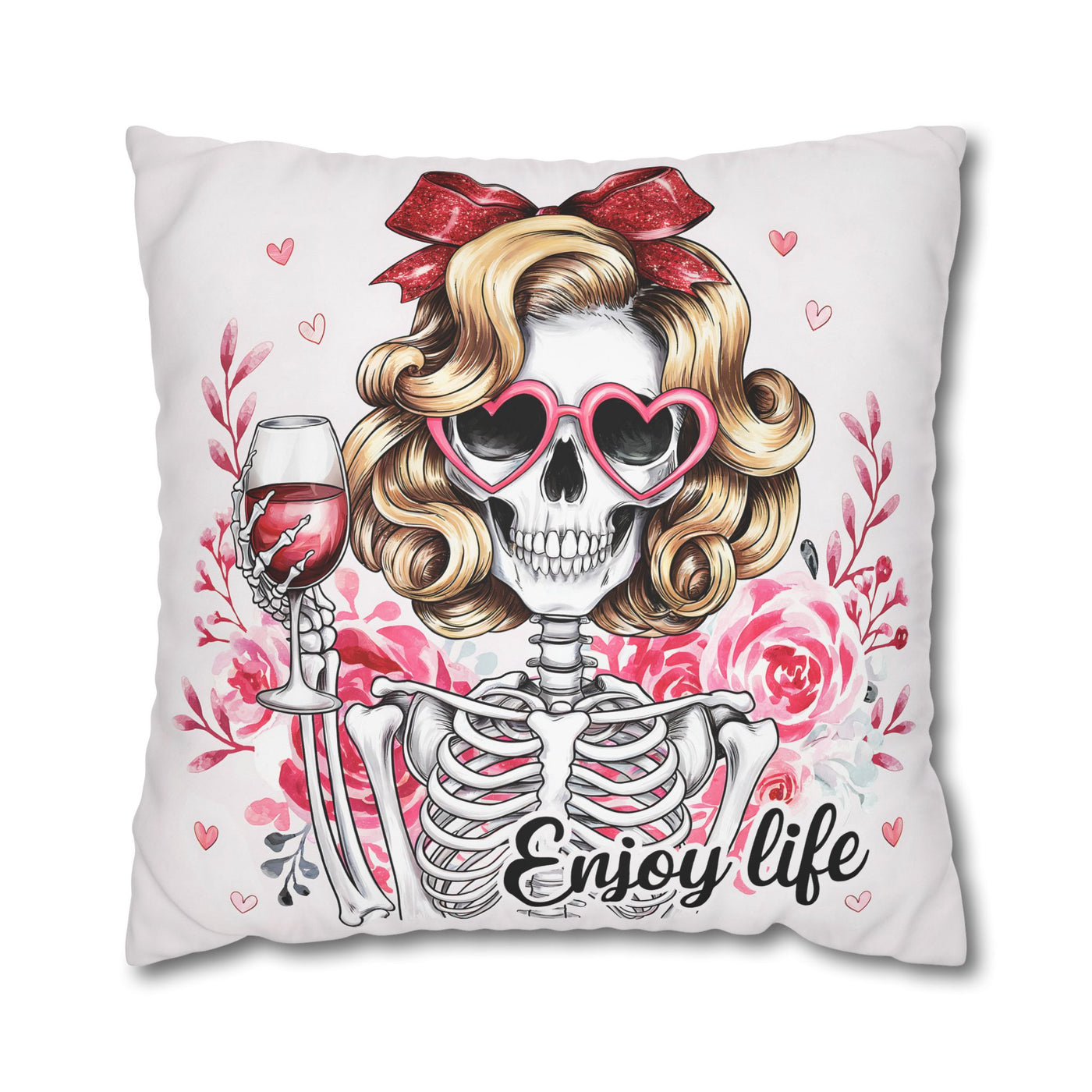 Enjoy Life Pillowcase – Chic Decor for Fun Celebrations
