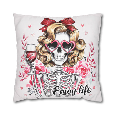 Enjoy Life Pillowcase – Chic Decor for Fun Celebrations