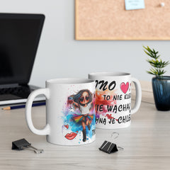 Wino to nie klej! Zabawny Kubek Biały Ceramiczny 11oz & 15oz