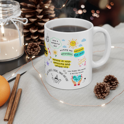 Personalized Birthday White Ceramic Coffee Cups