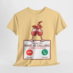 Wino wzywa - Śmieszna koszulka