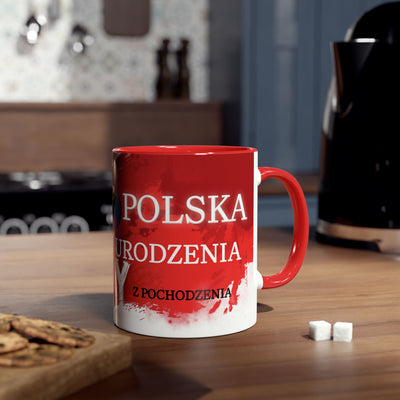 Dumny z Pochodzenia - Dwukolorowy Kubek Patriotyczny