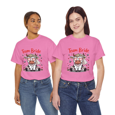 Cow Team Bride Unisex Tee | Fun Bridal Party Shirt