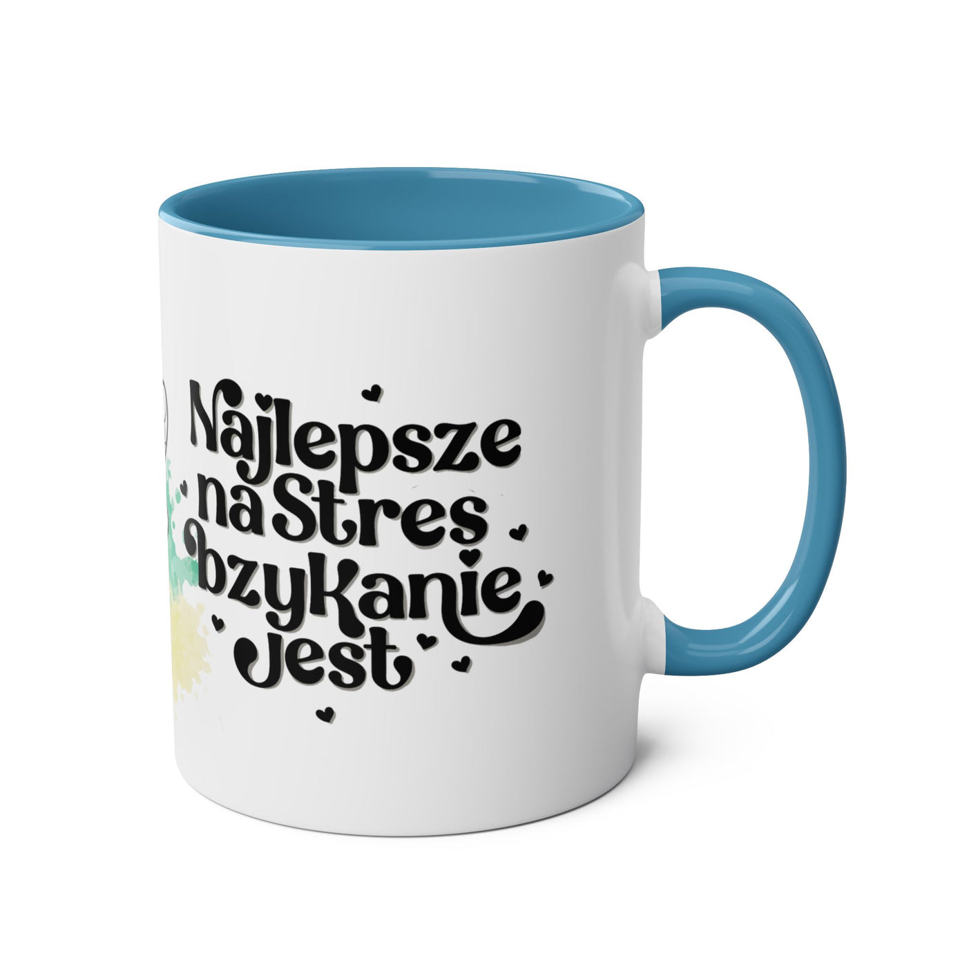 Najlpesze na stres...Kubek Dwukolorowy, Couple Coffee Mug - Two-Tone 11oz