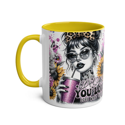 Do What You Love to do-Two-Tone Coffee Mug