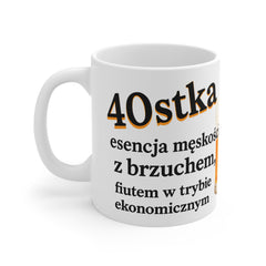 Kubek Męski na 40 Urodziny – Śmieszny Prezent z Humorem | Ceramika