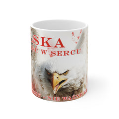 Patriotyczny Kubek Ceramiczny – Polska w Sercu, Biały Orzeł