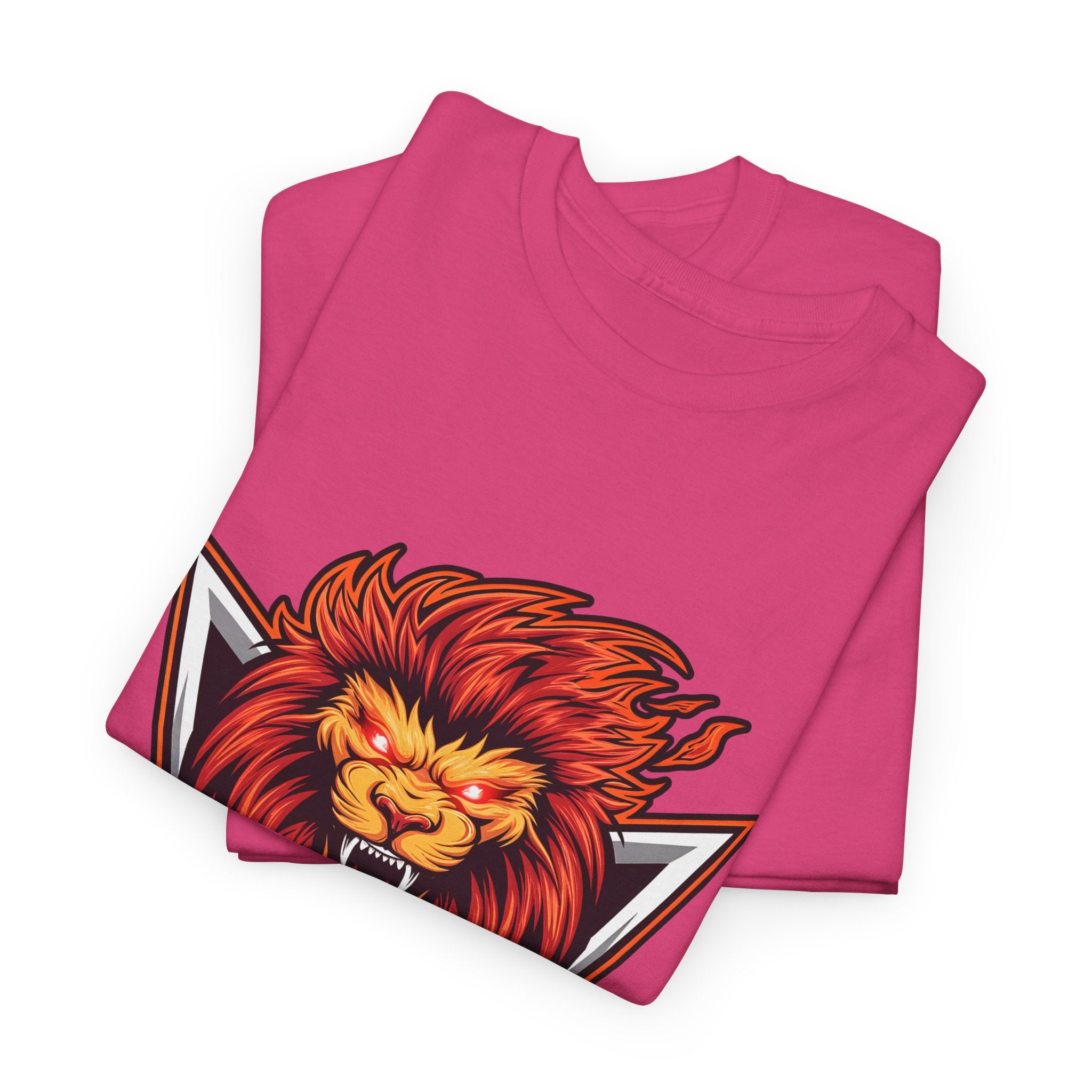 Motivational Lion Graphic Tee - 'No Excuses, Just Results'