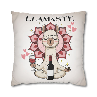 Llamaste Poly Canvas Pillowcase Poszewka