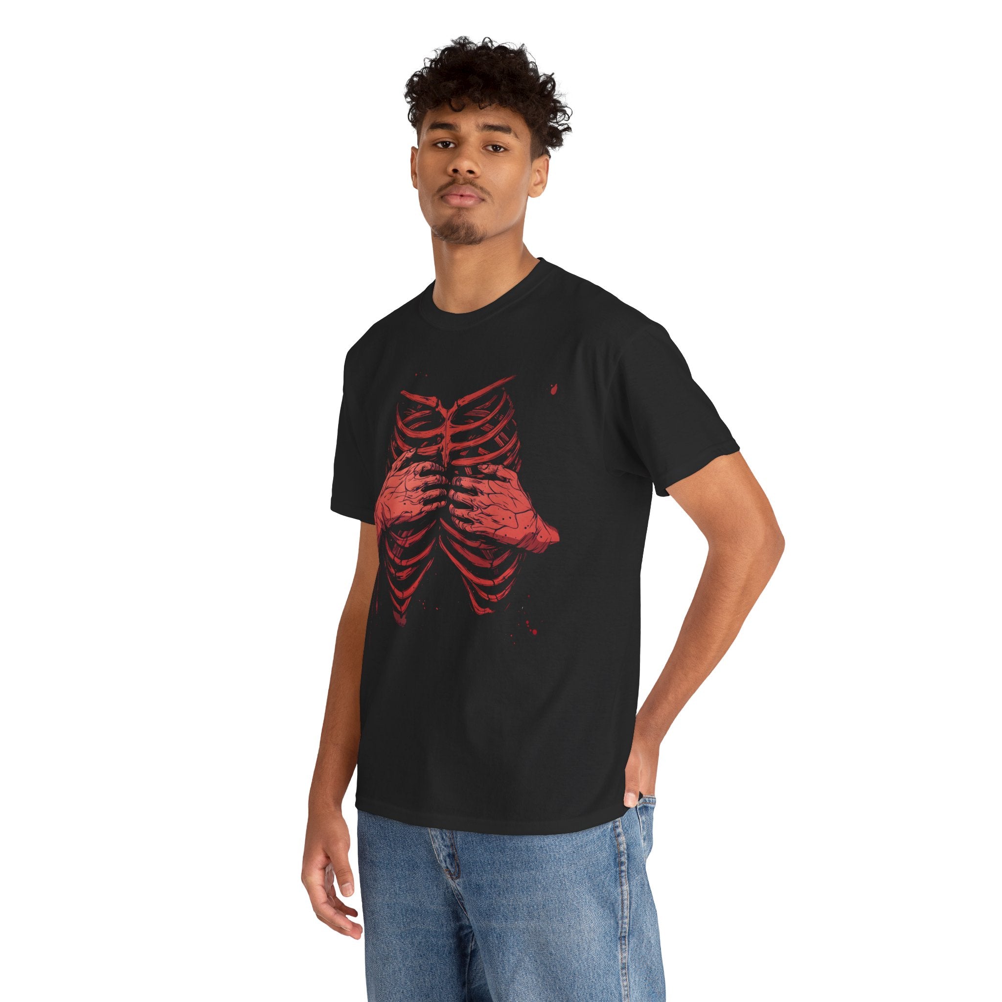 Horror Ribs Cage T-shirt, Unisex Shirt