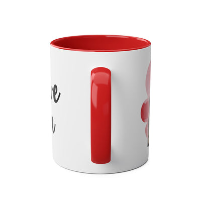 I Love You Two-Tones Mug with Cute Pug Dog