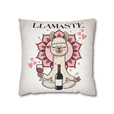 Unwind with Wine - Poly Canvas Pillowcase