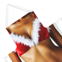 Festive Adult Apron, Holiday Kitchen Apron, Christmas Cooking Gift, Fun Chef Apron, Santa-Themed Apron, Unique Cooking Accessory