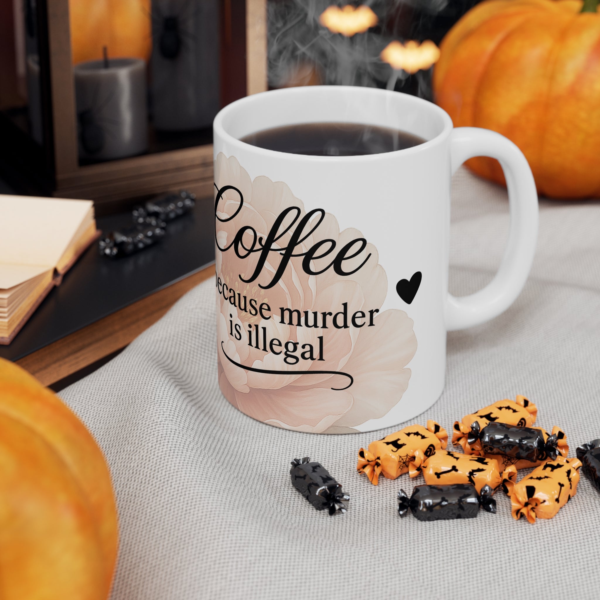 Ceramic Coffee Mug, Playful Coffee Lover Gift, Cute Coffee Cup, Morning Mug, Coffee Addict Present, Lifestyle Drinkware