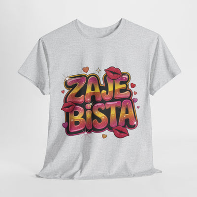 Zabawna koszulkaz  bawełny - koszulka z grafiką „Zajebista”