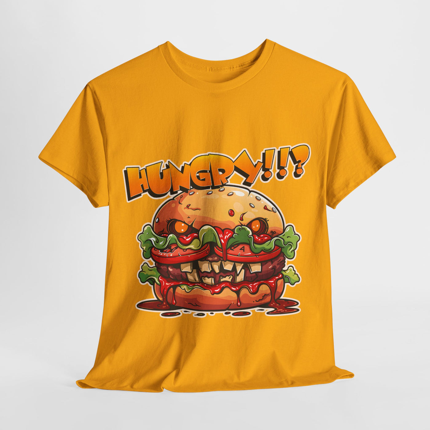 Scary Hamburger Tshirt Unisex, Funny Design