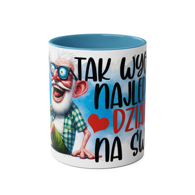 Najlepszy Dziadek Kubek Dwukolorowy