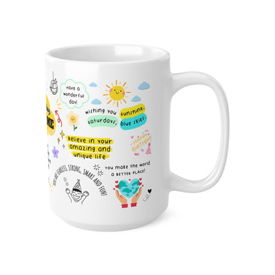 Personalized Birthday White Ceramic Coffee Cups