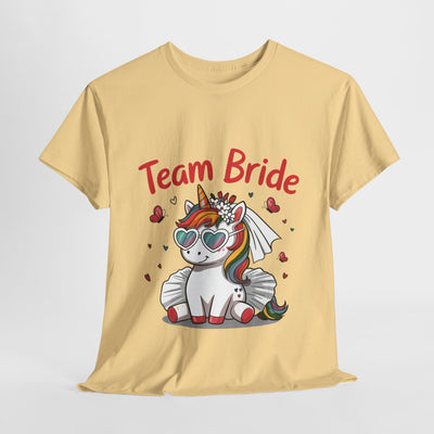 Team Bride Unicorn T-Shirt - Fun Bachelorette Party Shirt