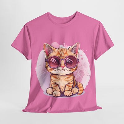 Cute Cat T-shirt, Cat with a Sunglasses Shirt