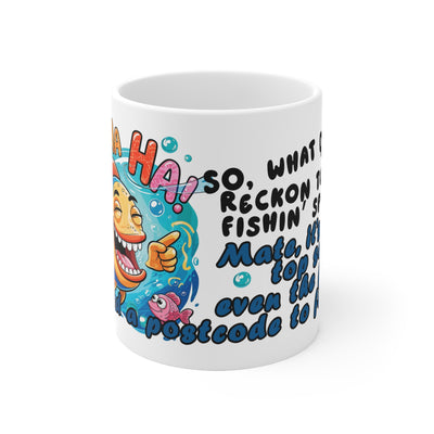 Funny Fishing Ceramic Coffee Mug – 11oz & 15oz