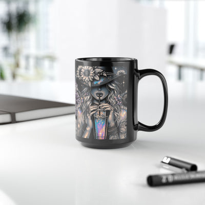 Coffee Is My Magic Potion Black Mug - Enchanting 11oz & 15oz Gift for Coffee Lovers