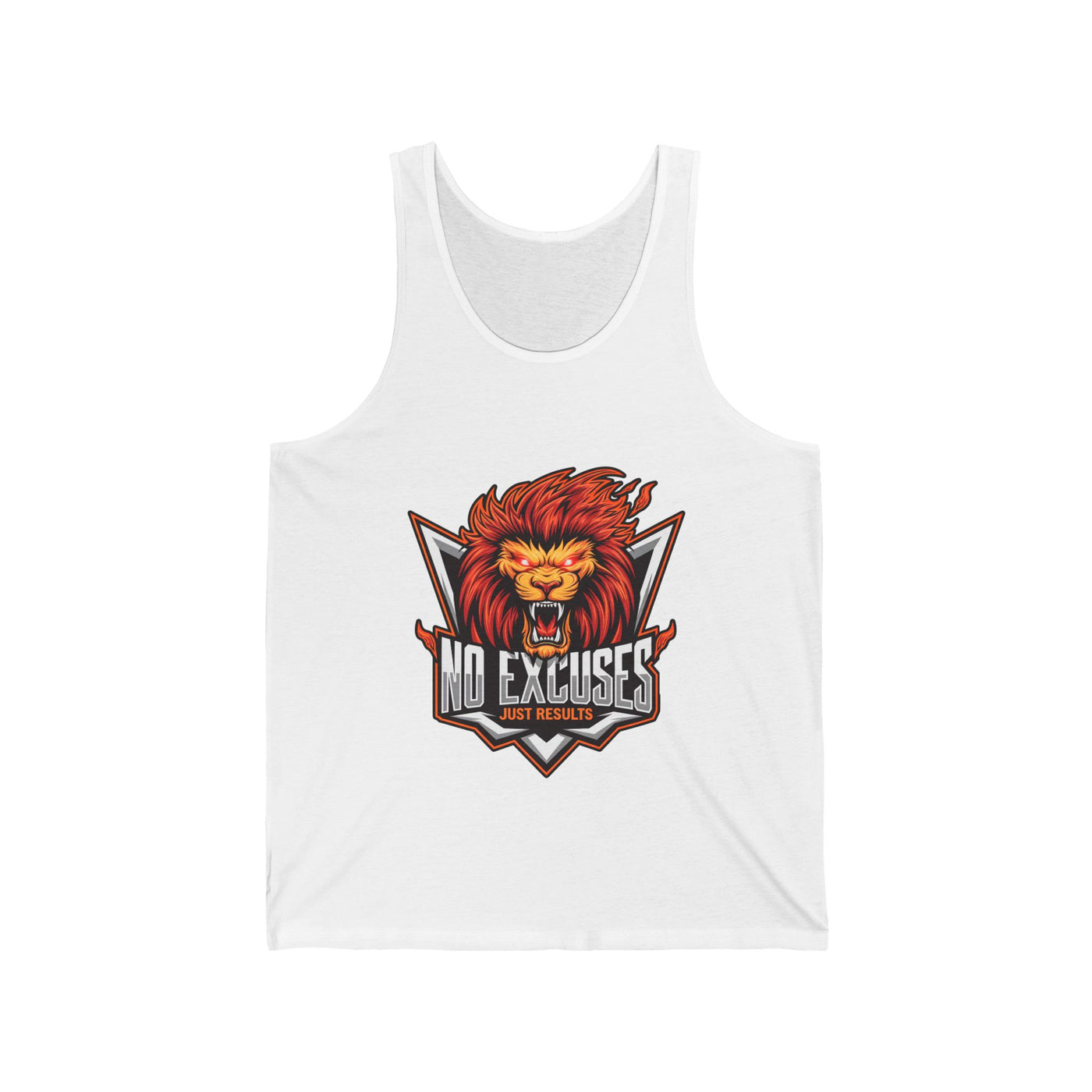 No Excuses Unisex Jersey Tank - Motivational Fitness Apparel