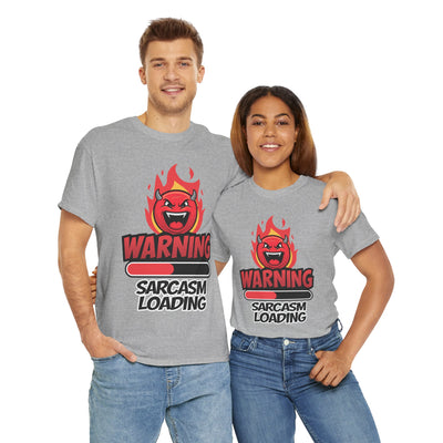 Funny Sarcastic Warning Tee - Unisex Heavy Cotton T-Shirt