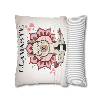 Unwind with Wine - Poly Canvas Pillowcase