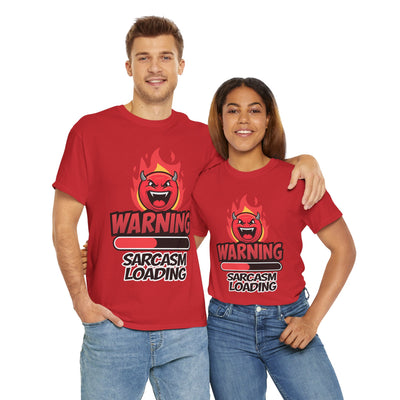 Funny Sarcastic Warning Tee - Unisex Heavy Cotton T-Shirt