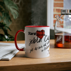 Kubek Dwukolorowy „Królowa Wersja Premium” – Personalizowany Wiek | Prezent Urodzinowy dla Kobiety 11oz