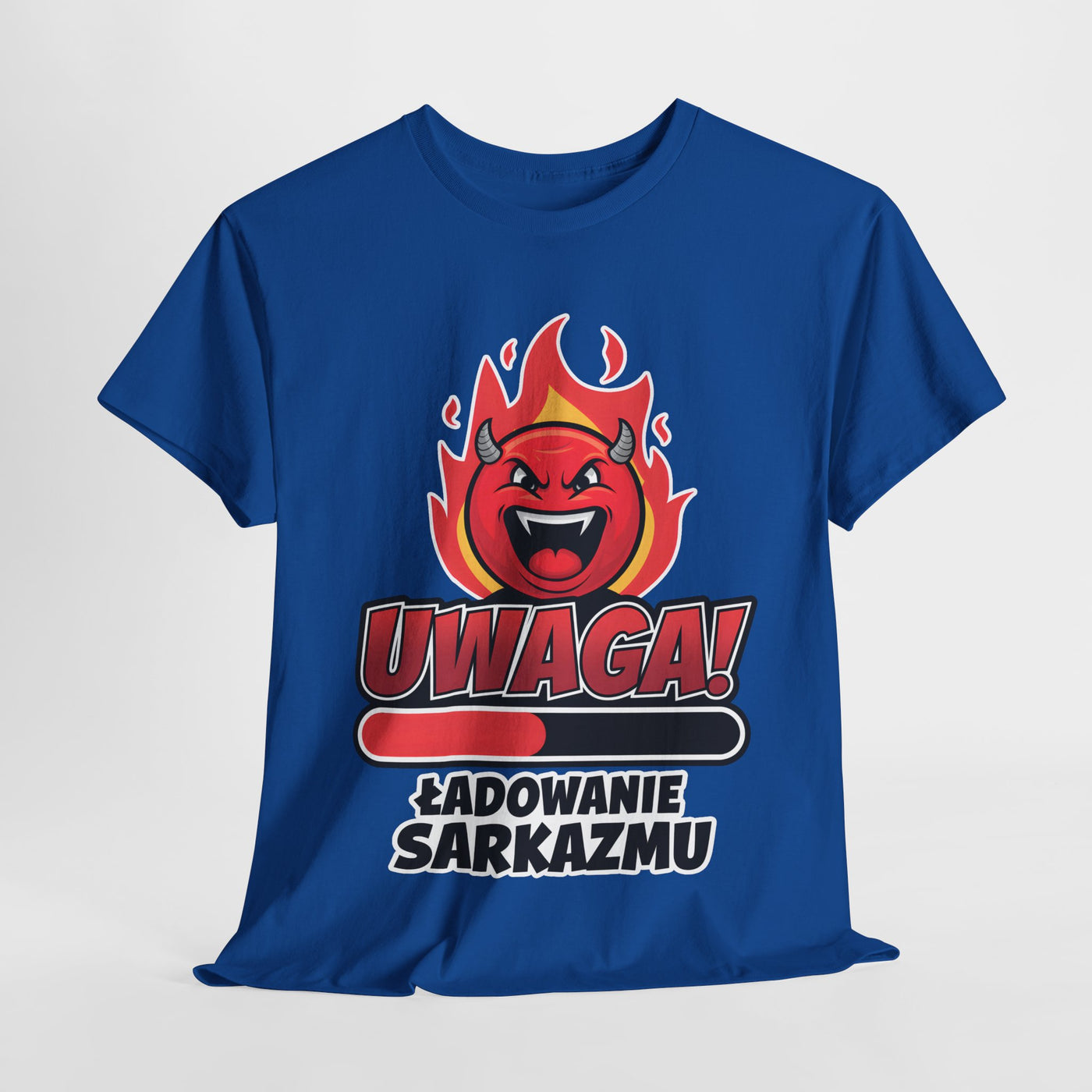 Uwaga! Ładowanie sarkazmu, zabawna koszulka