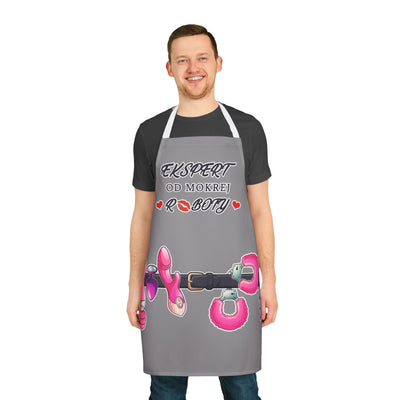 Adult Apron, Playful Sex Toys Design, Grey Unisex