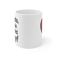 Kubek „Dzięki Tato, że mnie ni e sprzedałeś na eBay!” 😄 | Śmieszny prezent dla Taty ❤️ | 330 ml